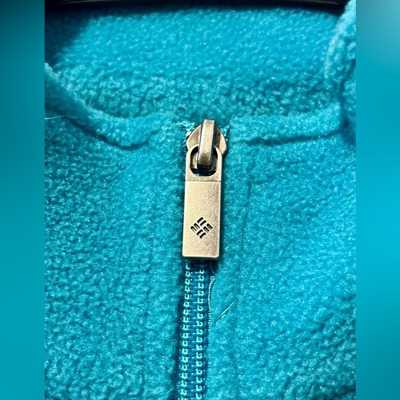 Columbia Turquoise Fleece Full Zip Jacket - Medium - Picture 5 of 9